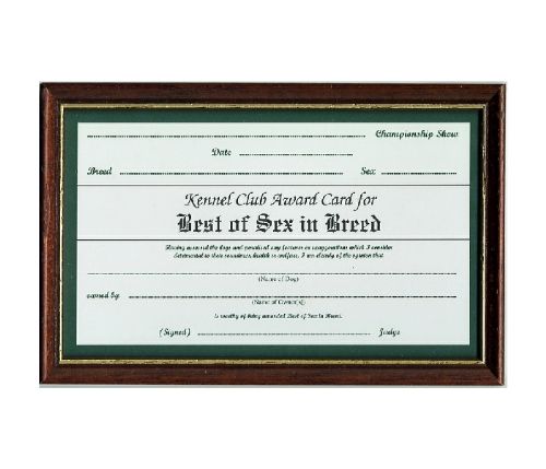 Best of Sex Certificate Frame